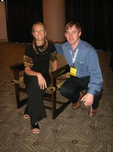 Susan Drescher and Jason Gustafson with Award-Winning Chair